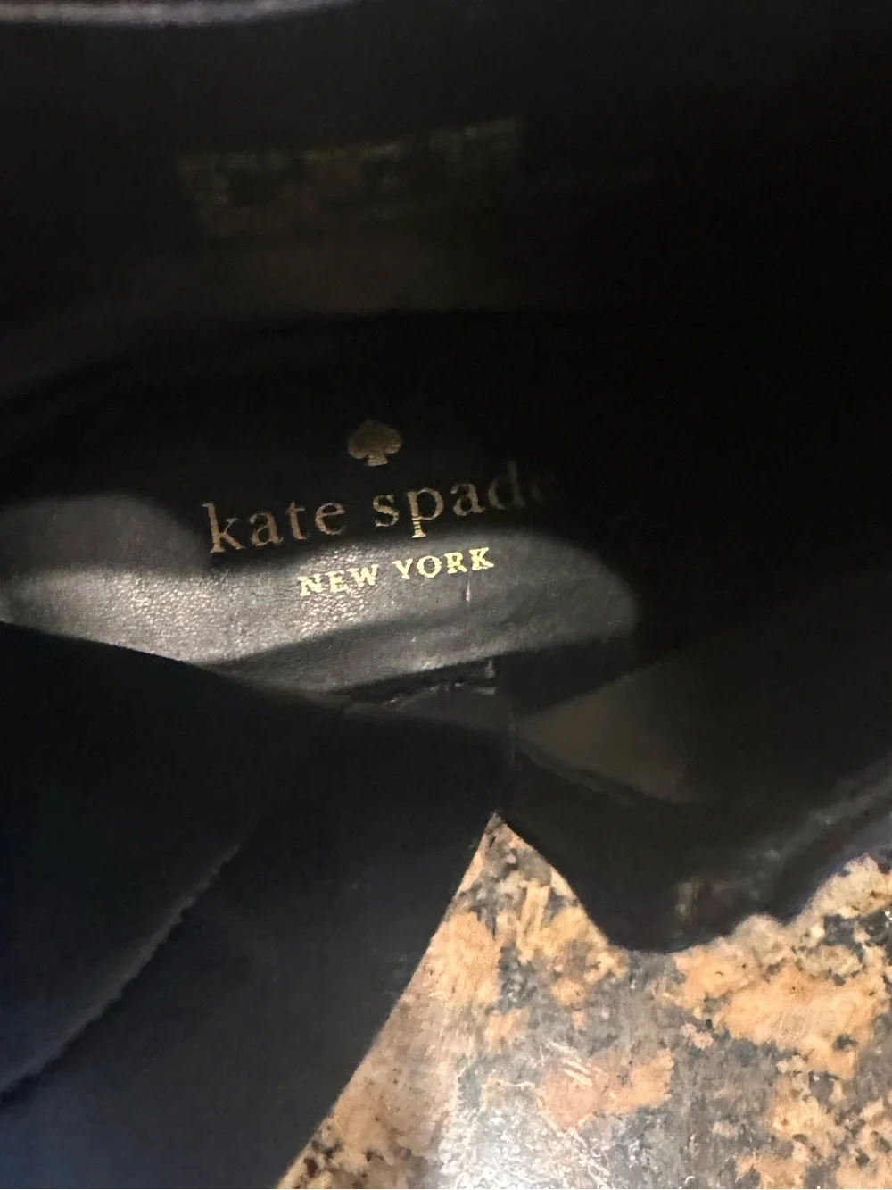 Kate Spade New York Dani Lug Sole Booties - Black Leather